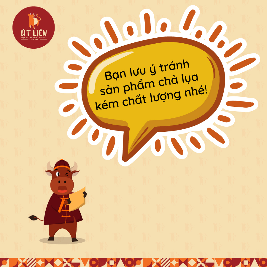 tiệm nhà Út lưu ý khi mua chả lụa