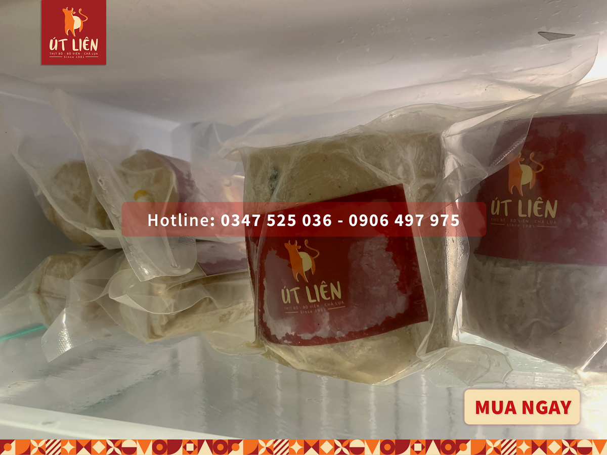 bảo quản chả lụa không hàn the vào ngăn đông, ngăn lạnh