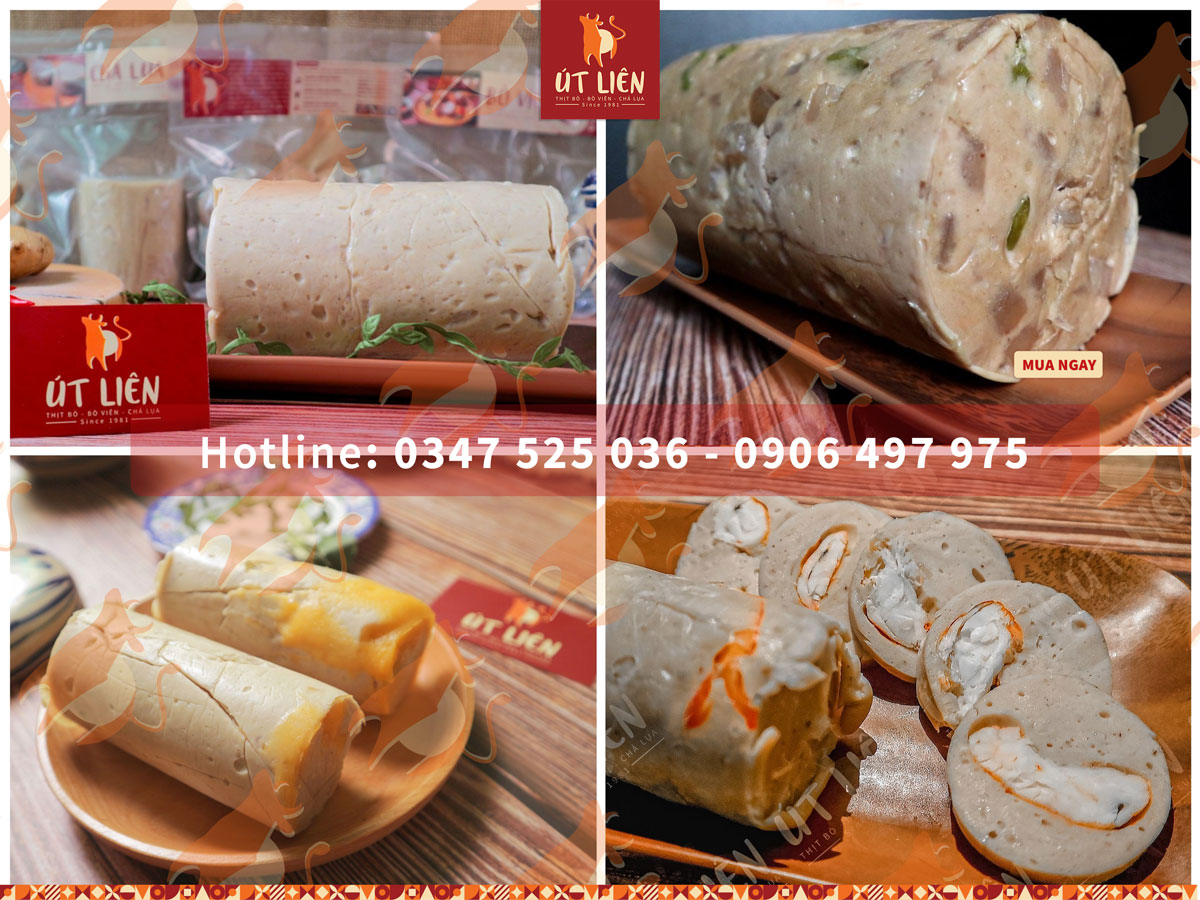 chả lụa các loại tiệm nhà Út không hàn the