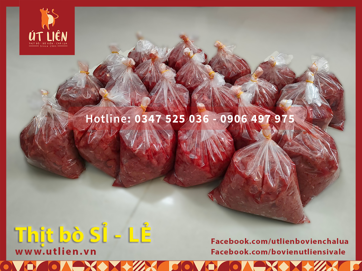 thịt bò tươi sỉ và lẻ tiệm nhà Út